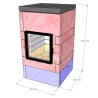 Hogar en 3D de piedra refractaria para estufa de masa a medida