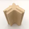 Firebox and heat-storage brick, 50 mm thick - Half corner