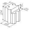 Palego firebox brick - half support