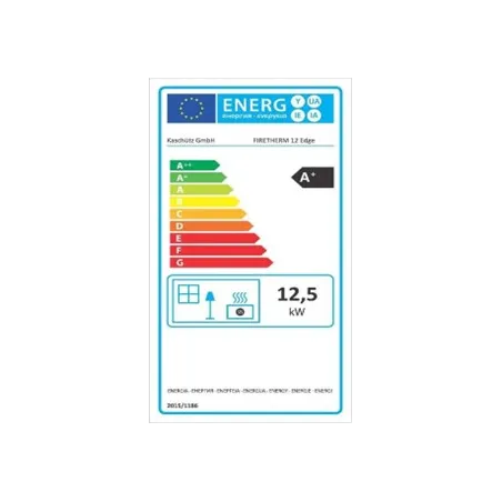 Fiche énergétique Firetherm 12 d'angle- 12,5 Kw / 13 kg
