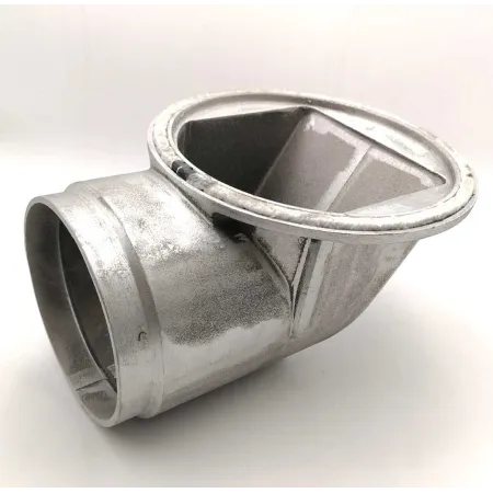 Horizontal air inlet adapter for Kaschuetz firebox