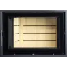 Auréa 61/43 - Cast iron firebox door, black frame
