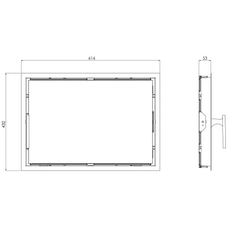 Esquema Auréa 61/43 - Puerta de hogar de fundición