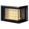 Porte Auréa d'angle - Cadre design noir