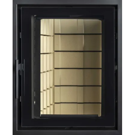 Kaschuetz Auréa 46/56 cast iron door for masonry heater - Black frame