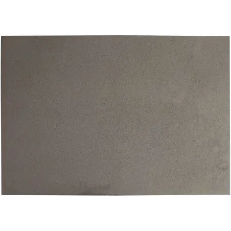 Cast iron floor plate for open fireplace