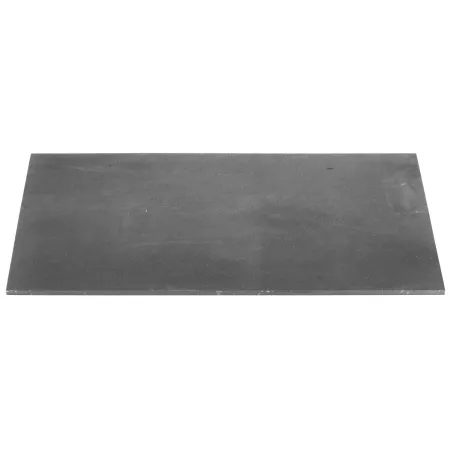 Cast iron floor plate for open fireplace