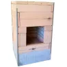 XL combustion chamber for large masonry heater - Front view