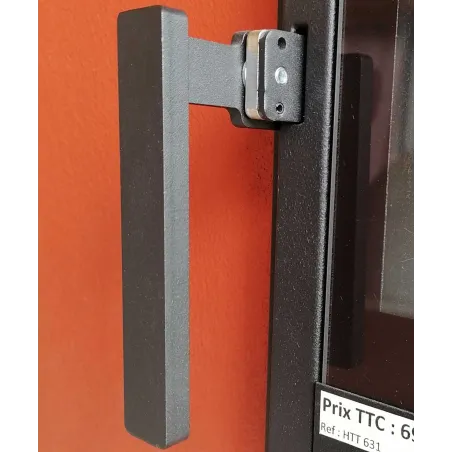Poignée noire pour portes Pisla série 600