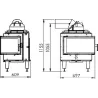 Firetherm 10 corner firebox  - 11.6 kW / 12.5 kg