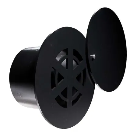 Adjustable round air grille Round, black