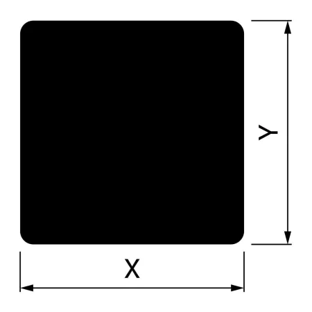 Square floor protection plate for stove