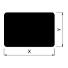 Placa de protección de suelo rectangular para estufa