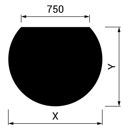 Floor protection plate for stove - 1100 x 950 mm