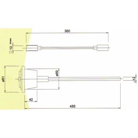 Cast iron handle for modular damper