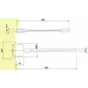 Cast iron handle for modular damper