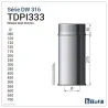 Esquema tramo recto 333 mm - DPI Inox 316L