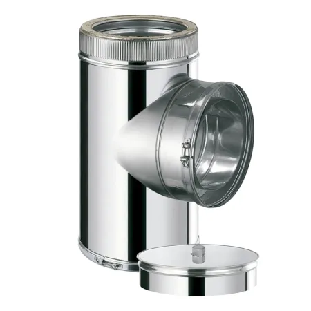 Te 90° hembra con tapón de purga - DPI Inox 316L