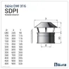 Esquema sombrerete universal - DPI Inox 316L