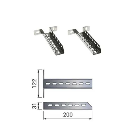 Alargador 200 mm para abrazadera mural regulable (35-89 mm) - Para DPI