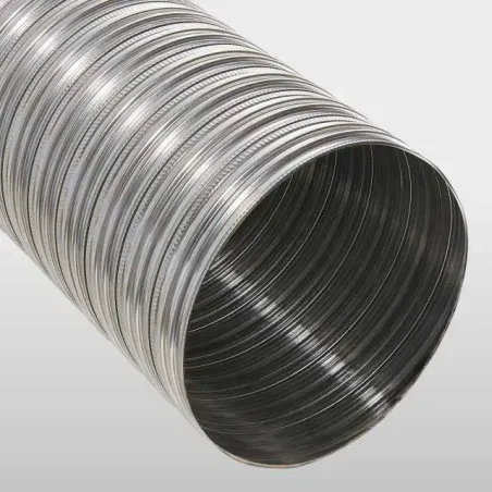 Detail of TEN twin-wall stainless steel flexible flue liner