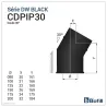 Schéma coude 30° - DPI Inox 316L Noir