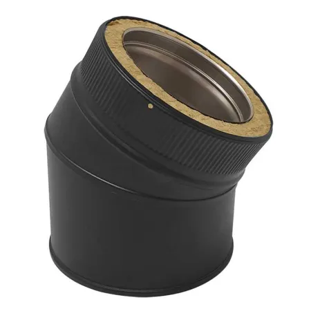 30° elbow - DPI 316L stainless steel, black