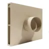 Square external grille for fresh air inlet kit