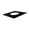 Black finishing plate 0° - For twin-wall insulated flue