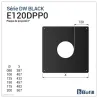 Diagram of black finishing plate 0° - For DPI