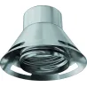 Screw-on stainless steel terminal - For flexible flue liner
