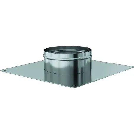 Square stainless steel sealing plate  - For flexible flue liner
