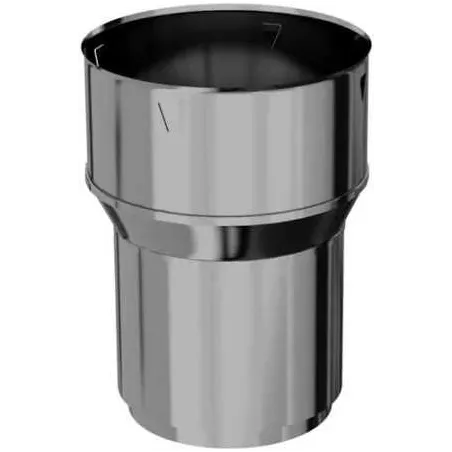 Stainless steel stove to flexible flue liner connector