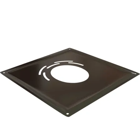 Black connecting plate  - For flexible flue liner