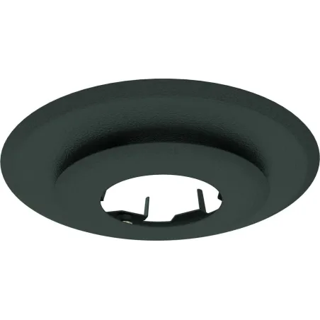 Round finishing plate with rosette - For flexible flue liner