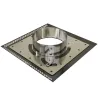 Placa de acabado reforzada negra  - Para entubado flexible