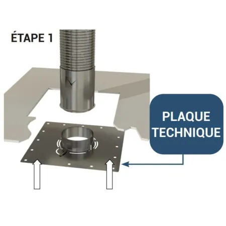 Fitting the reinforced finishing plate - Step 1