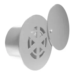 Grille d'air ronde réglable Round blanche
