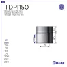 Esquema tramo recto 150 mm - DPI Inox 316L