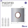 Esquema placa de seguridad estanca 11 a 30° - Para DPI