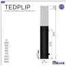 Schéma élément réglable long 505 - 855 mm - DPI Inox 316L Noir