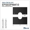 Esquema placa de acabado negra magnética 0 a 10° - Para DPI