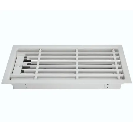 White floor warm air grille