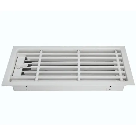 Grille d'air chaud de sol blanche