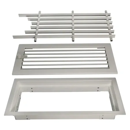 White floor warm air grille - Detail