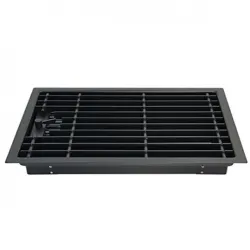 Grille d'air chaud de sol noire