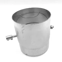 Simple paroi inox 2 mm  - Clapet régulateur de tirage