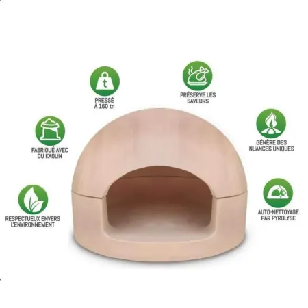 Bunker refractory clay shell for wood-fired oven - Detail