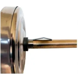 Thermomètre à tige 500 mm - 0 à 500 ° -Détail cadran