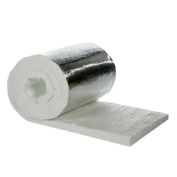 Isolant souple en laine réfractaire avec une face en alu